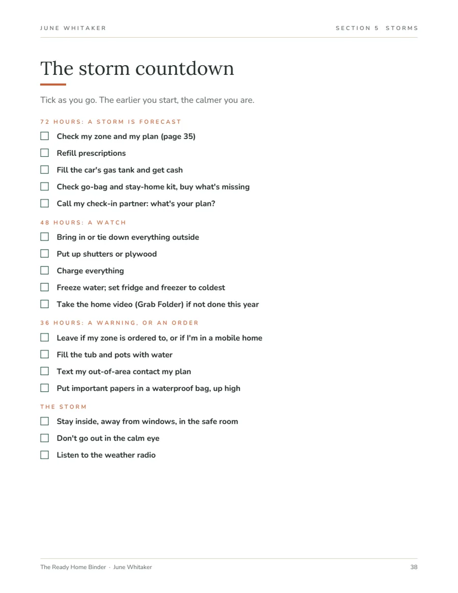 Page preview: The storm countdown